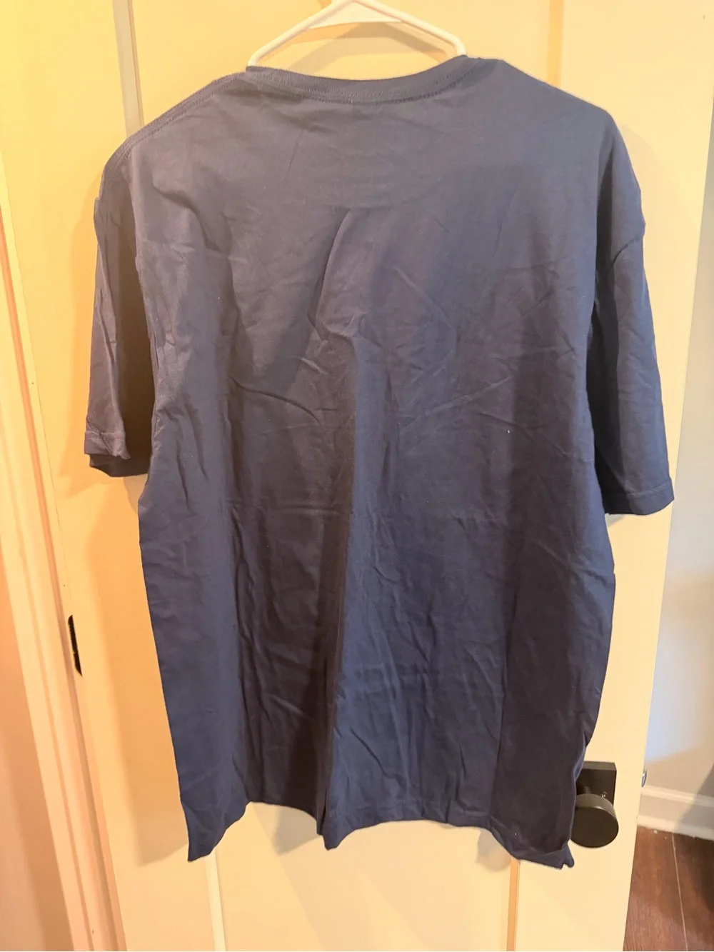 Oasis Navy Knebworth Graphic Tee with Red & Blue Stripes